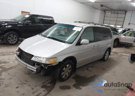 2002 Honda Odyssey Ex-L z USA, uszkodzony, nr VIN 2HKRL18992H573511